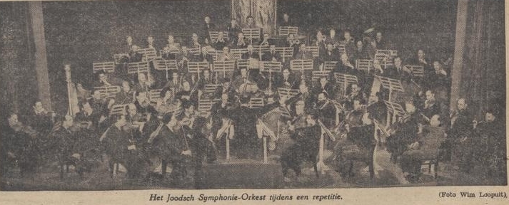 1941 Het Joodsche weekblad 1941 Joodsch Symphonie Orkest Delpher Erven Wim Loopuit