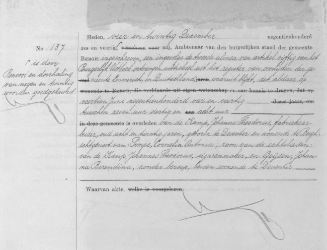650px Kamp vd JTH overlijdensakte Bergh 1946