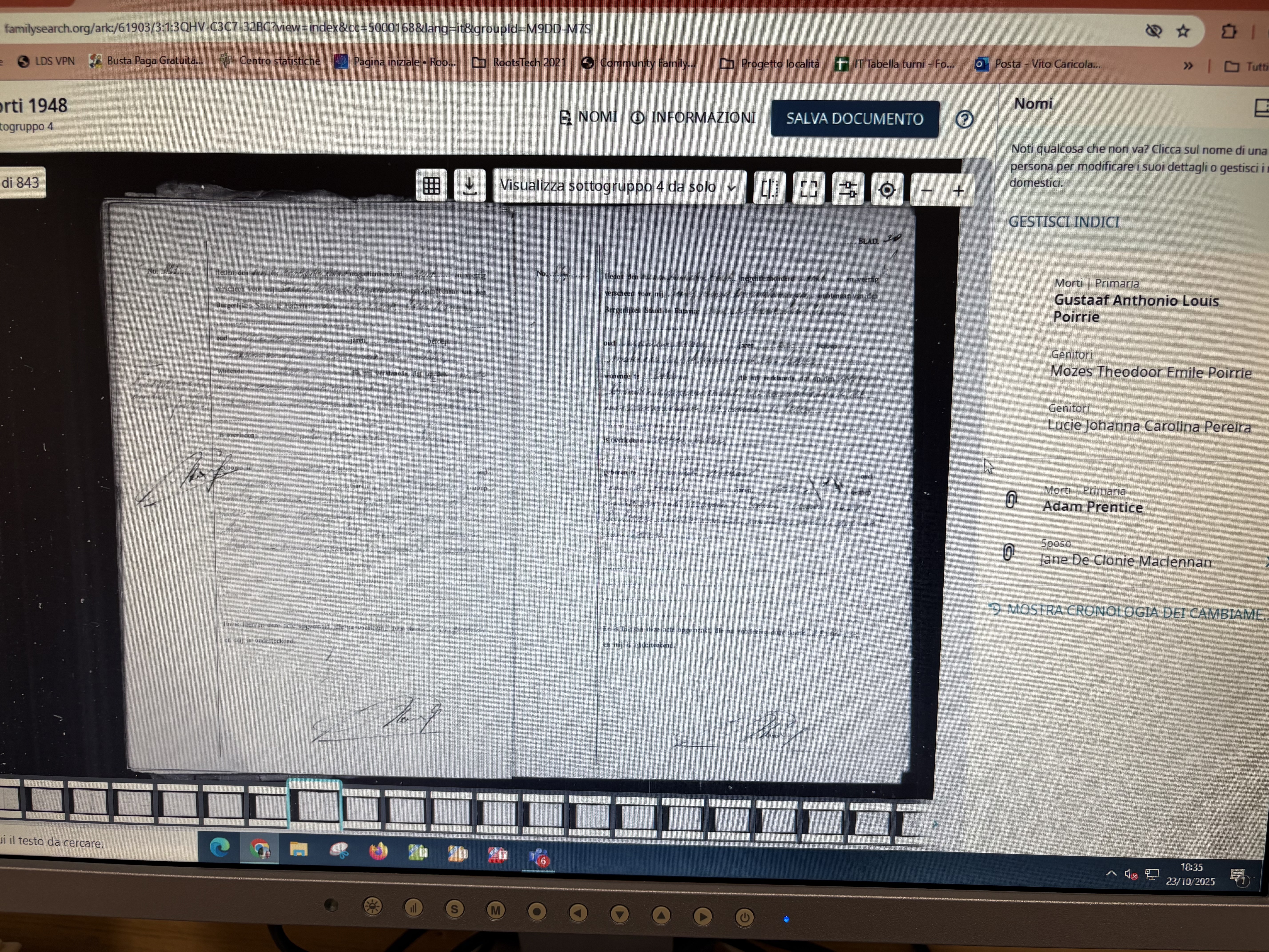 BS 19480873 Gustaaf Anthonio Louis Poirrie Baswedan