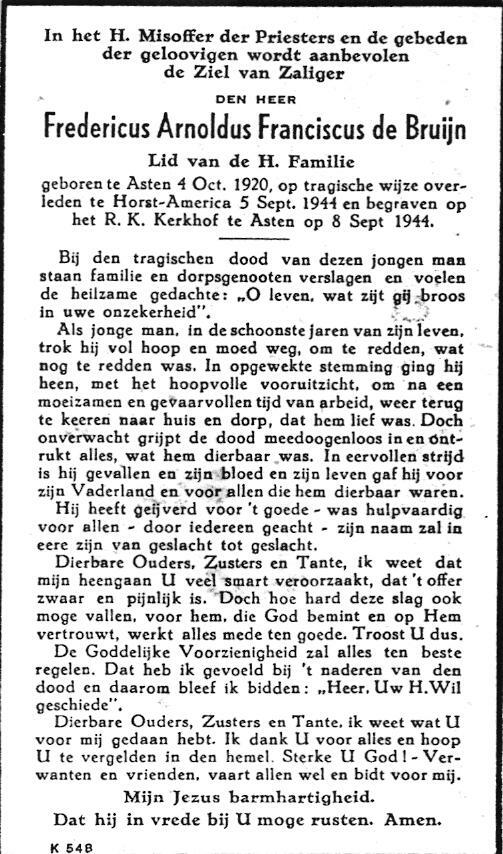 Bruijn de Fredericus Arnoldus Franciscus