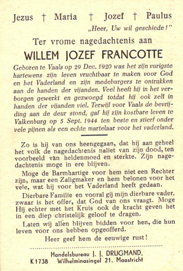 Francotte Willem Jozef 001