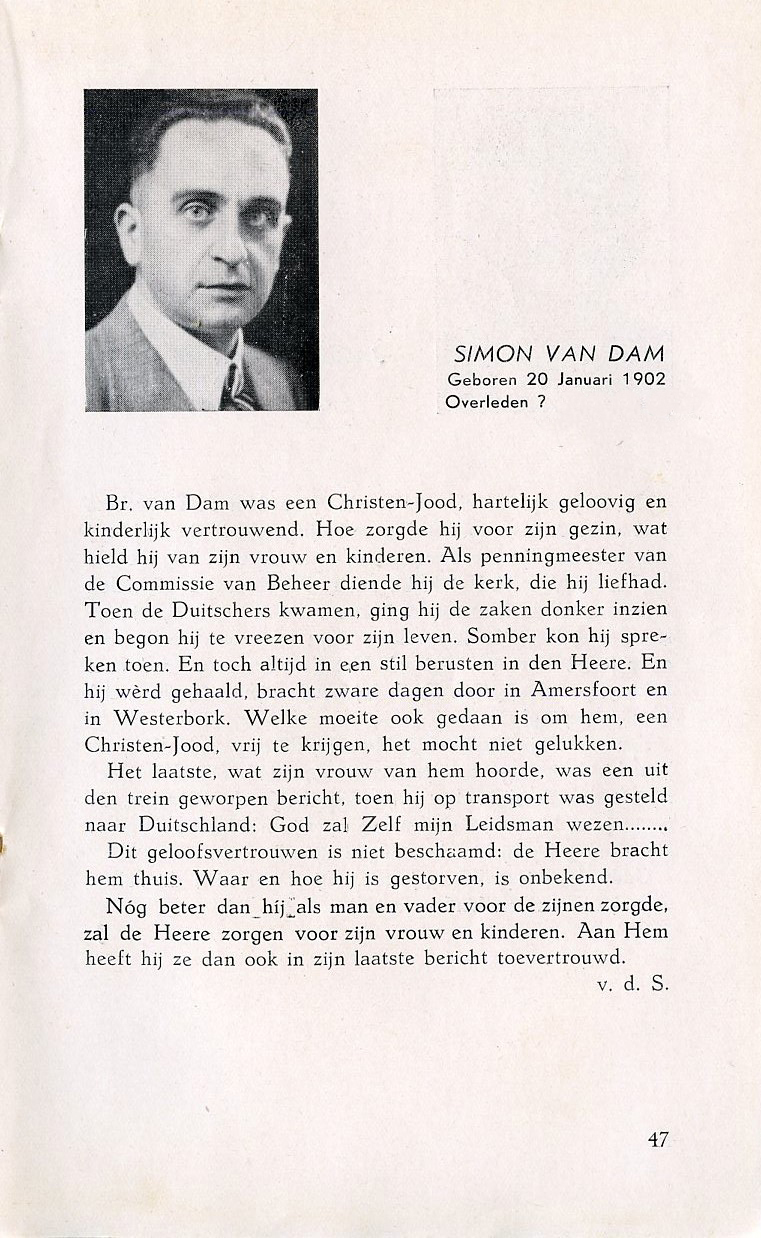 Siemon van Dam 1902 1943