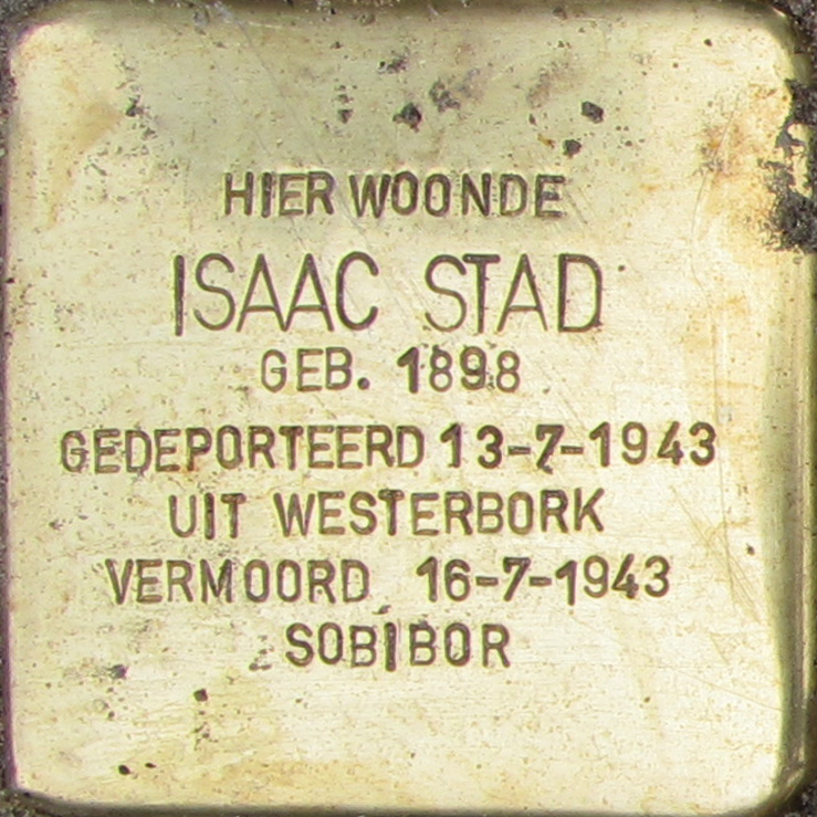 Stolperstein voor Isaac Stad by Agaath CC BY SA 4 0
