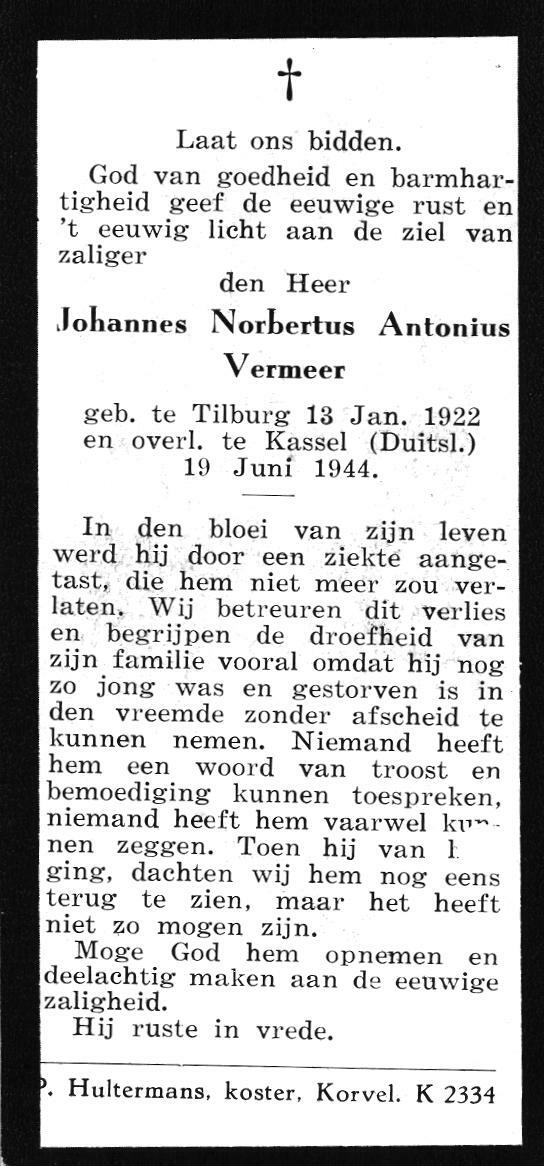 Vermeer Johannes Norbertus Antonius 001
