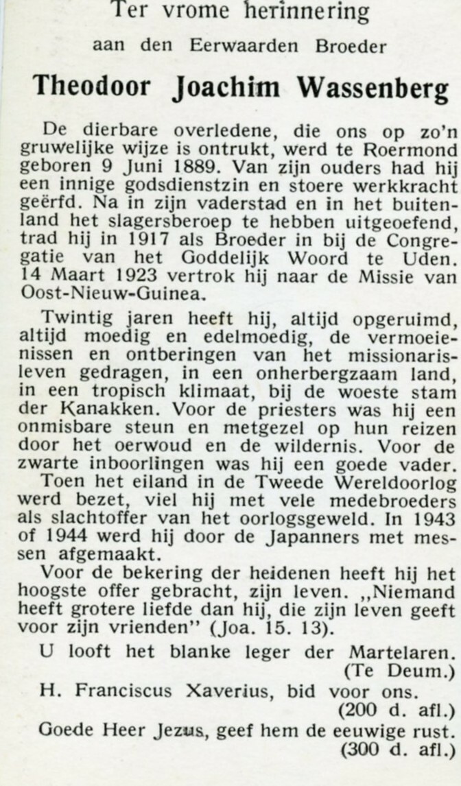Wassenberg Theodoor Joachim